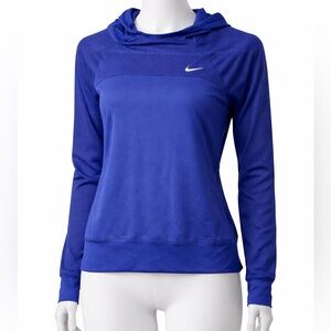 Nike Women's Blue Dry-Fit Hoodie